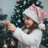 Lokelani Pink Palaka Hula Girls Seamless Hawaii Aloha Christmas Santa Hat - Polynesian Pride