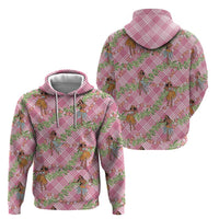 Lokelani Pink Palaka Hula Girls Seamless Hawaii Aloha Hoodie - Polynesian Pride
