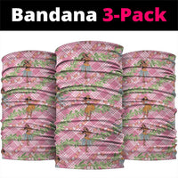 Lokelani Pink Palaka Hula Girls Seamless Hawaii Aloha Neck Gaiter - Polynesian Pride