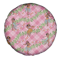 Lokelani Pink Palaka Hula Girls Seamless Hawaii Aloha Spare Tire Cover - Polynesian Pride