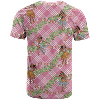 Lokelani Pink Palaka Hula Girls Seamless Hawaii Aloha T Shirt LT7 - Polynesian Pride