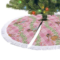 Lokelani Pink Palaka Hula Girls Seamless Hawaii Aloha Tree Skirt - Polynesian Pride
