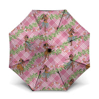 Lokelani Pink Palaka Hula Girls Seamless Hawaii Aloha Umbrella - Polynesian Pride