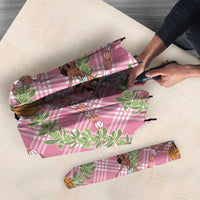 Lokelani Pink Palaka Hula Girls Seamless Hawaii Aloha Umbrella - Polynesian Pride