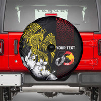 Personalized Papua New Guinea 50th Independence Anniversary Spare Tire Cover Oro Tapa Mix Plumeria