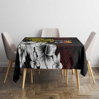 Personalized Papua New Guinea 50th Independence Anniversary Tablecloth Oro Tapa Mix Plumeria LT7 - Polynesian Pride