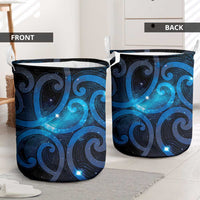 New Zealand Maori Matariki Laundry Basket Galaxy Kowhaiwhai LT7 - Polynesian Pride