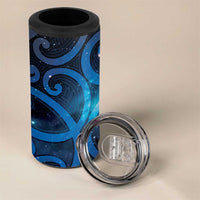 New Zealand Maori Matariki 4 in 1 Can Cooler Tumbler Galaxy Kowhaiwhai