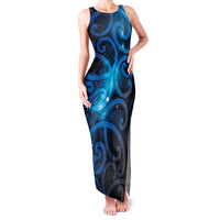 New Zealand Maori Matariki Family Matching Tank Maxi Dress and Hawaiian Shirt Galaxy Kowhaiwhai