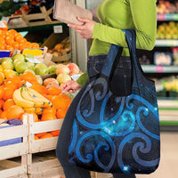 New Zealand Maori Matariki Grocery Bag Galaxy Kowhaiwhai LT7 - Polynesian Pride