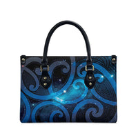 New Zealand Maori Matariki Leather Bag Galaxy Kowhaiwhai LT7 - Polynesian Pride