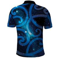 New Zealand Maori Matariki Polo Shirt Galaxy Kowhaiwhai LT7 - Polynesian Pride