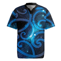 New Zealand Maori Matariki Rugby Jersey Galaxy Kowhaiwhai LT7 Galaxy - Polynesian Pride