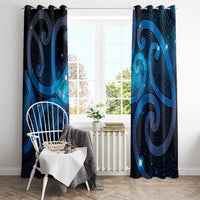 New Zealand Maori Matariki Window Curtain Galaxy Kowhaiwhai LT7 - Polynesian Pride