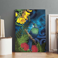 Tui Bird New Zealand Starry Sky Canvas Wall Art Maori Koru LT7 - Polynesian Pride