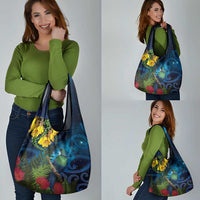 Tui Bird New Zealand Starry Sky Grocery Bag Maori Koru LT7 - Polynesian Pride