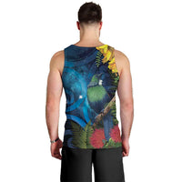 Tui Bird New Zealand Starry Sky Men Tank Top Maori Koru LT7 - Polynesian Pride