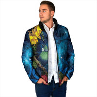 Tui Bird New Zealand Starry Sky Padded Jacket Maori Koru LT7 - Polynesian Pride