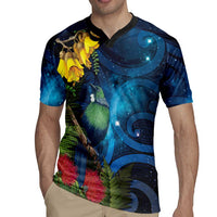 Tui Bird New Zealand Starry Sky Rugby Jersey Maori Koru LT7 - Polynesian Pride