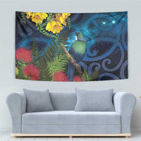 Tui Bird New Zealand Starry Sky Tapestry Maori Koru LT7 - Polynesian Pride