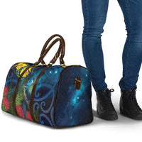 Tui Bird New Zealand Starry Sky Travel Bag Maori Koru