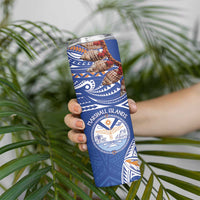 Yokwe Marshall Islands Personalized Skinny Tumbler Jemenei Day - Seashell Necklace