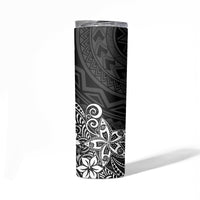 Hawaii Skinny Tumbler Plumeria Black Curves