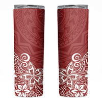 Hawaii Skinny Tumbler Plumeria Red Curves