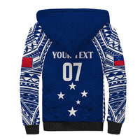 Personalised Samoa Rugby Sherpa Hoodie WC 2023 Champions LT7 - Polynesian Pride
