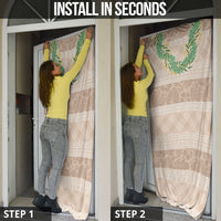 Hawai'i Paniolo Maile Twisted Lei Door Cover Almond Brown LT7 - Polynesian Pride
