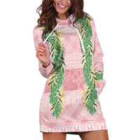 Hawai'i Paniolo Maile Twisted Lei Hoodie Dress Dusty Rose LT7 Dusty Rose - Polynesian Pride