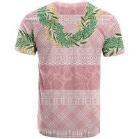 Hawai'i Paniolo Maile Twisted Lei T Shirt Dusty Rose LT7 - Polynesian Pride
