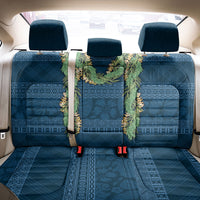 Hawai'i Paniolo Maile Twisted Lei Back Car Seat Cover Cobalt Blue LT7 - Polynesian Pride