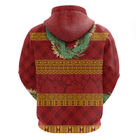 Hawai'i Paniolo Maile Twisted Lei Zip Hoodie Hilo Royal Red LT7 - Polynesian Pride