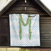 Hawai'i Paniolo Maile Twisted Lei Quilt Winter White LT7 - Polynesian Pride