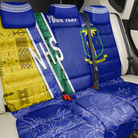 Personalised Fiji Natabua High School Back Car Seat Cover Kaviti Tapa Mix Colors Proud NHS