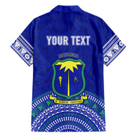 Personalised Fiji Natabua High School Family Matching Short Sleeve Bodycon Dress and Hawaiian Shirt Kaviti Tapa Mix Colors Proud NHS LT7 - Polynesian Pride