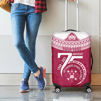 Personalised Fiji Adi Cakobau School Luggage Cover ACS Old Girls Lotus Mix Masi LT7 - Polynesian Pride