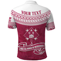 Personalised Fiji Adi Cakobau School Polo Shirt ACS Old Girls Lotus Mix Masi LT7 - Polynesian Pride