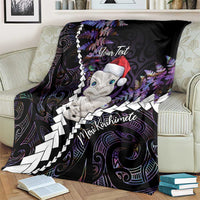 New Zealand Personalised Blanket Meri Kirihimete Kowhaiwhai Mix Paua Shell - Amethys LT7 - Polynesian Pride