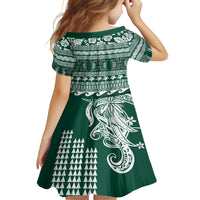 Hawaii Rainbow Warriors Christmas Family Matching Tank Maxi Dress and Hawaiian Shirt Kakau Motifs LT7 - Polynesian Pride