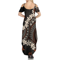 Bula Fiji Women's Day Summer Maxi Dress Classic Masi Tapa