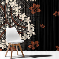 Bula Fiji Women's Day Window Curtain Classic Masi Tapa