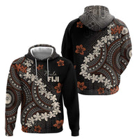 Bula Fiji Women's Day Zip Hoodie Classic Masi Tapa