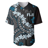 Bula Fiji Women's Day Baseball Jersey Indigo Masi Tapa
