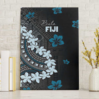 Bula Fiji Women's Day Canvas Wall Art Indigo Masi Tapa