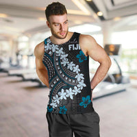 Bula Fiji Women's Day Men Tank Top Indigo Masi Tapa