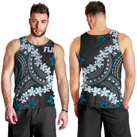 Bula Fiji Women's Day Men Tank Top Indigo Masi Tapa