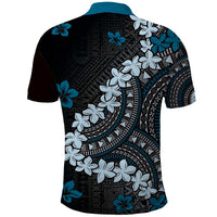 Bula Fiji Women's Day Polo Shirt Indigo Masi Tapa