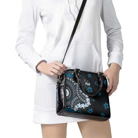 Bula Fiji Women's Day Shoulder Handbag Indigo Masi Tapa